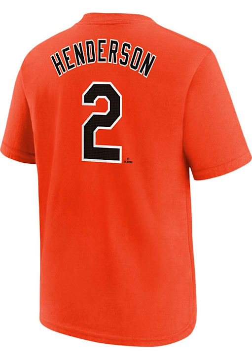 Gunnar Henderson Baltimore Orioles Youth ORANGE Home NN Short