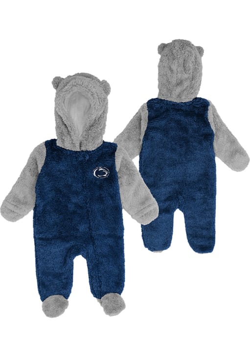 Penn State Nittany Lions Baby Navy Blue Game Nap Loungewear One Piece Pajamas