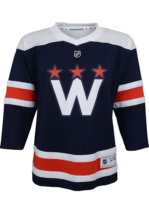 Washington Capitals Youth NAVY Replica Third Hockey Jersey 133422385