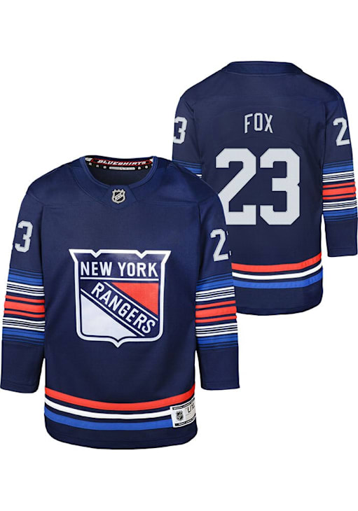 New York Rangers Adam Fox Youth NAVY Premier Thrid Hockey Jersey