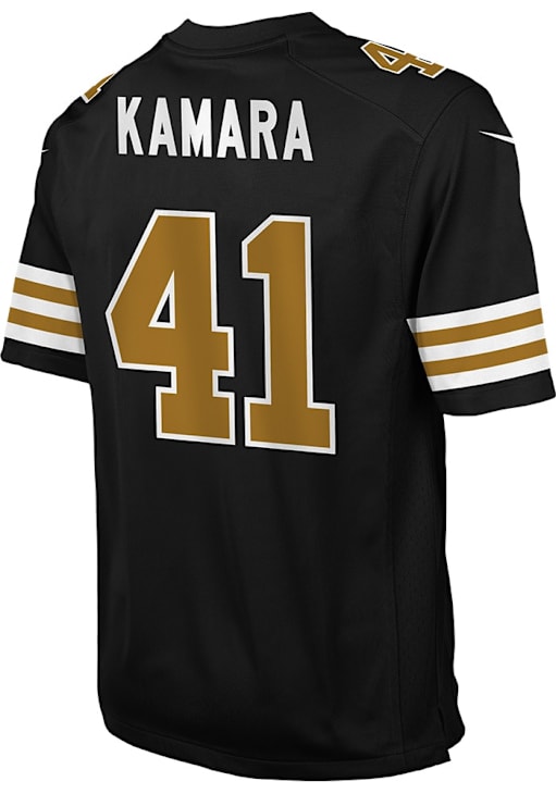 New Orleans Saints Alvin Kamara Youth Game Alt BLACK Nike Football