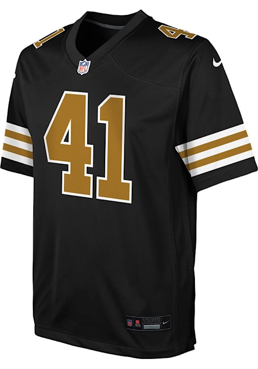 New Orleans Saints Alvin Kamara Youth Game Alt BLACK Nike Football