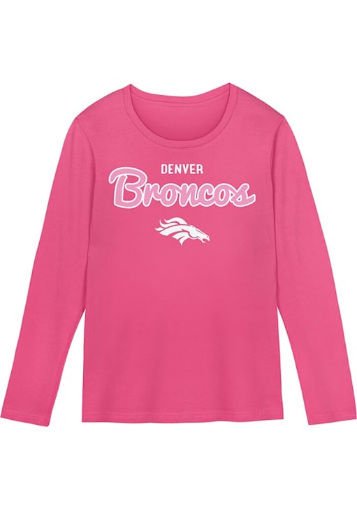 Denver Broncos Girls PINK Big Game Tee 133422856