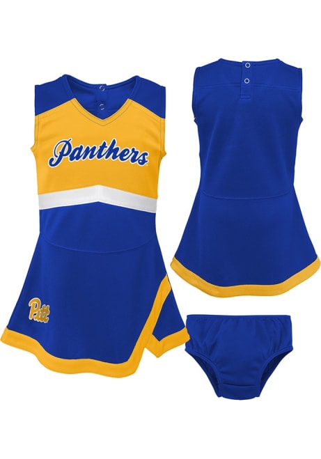 Girls Blue Pitt Panthers Cheer Captain Cheer Dress Set