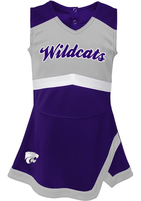 Girls Purple K-State Wildcats Cheer Captain Cheer Dress Set