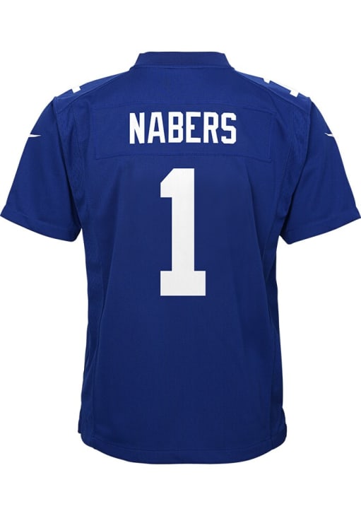 Malik Nabers New York Giants Youth Blue Nike Home Replica Football Jersey