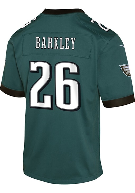 Saquon Barkley Philadelphia Eagles Youth Teal Nike Home Replica Football Jersey