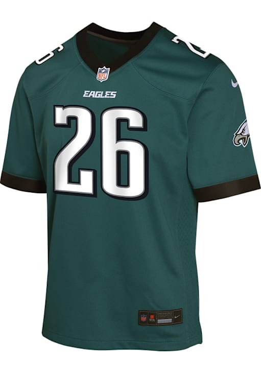 Saquon Barkley Philadelphia Eagles Youth Teal Nike Home Replica Football Jersey
