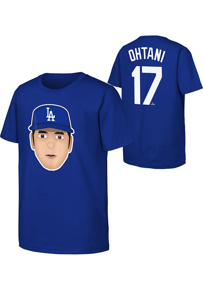 Shohei Ohtani Los Angeles Dodgers Toddler ROYAL Emoji Short