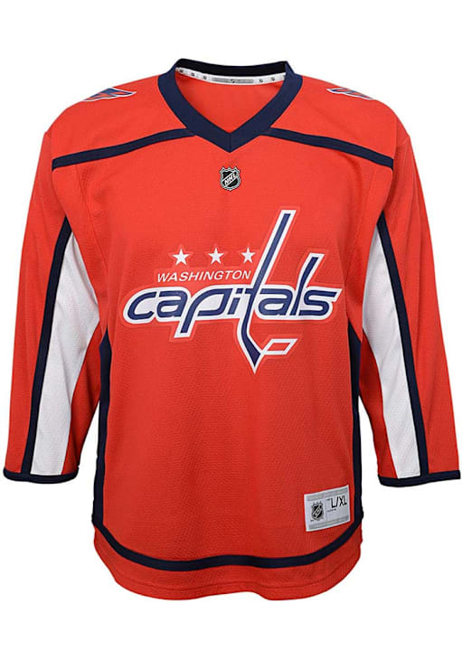 Washington Capitals Youth Red Blank Home Replica Hockey Jersey - Main Image