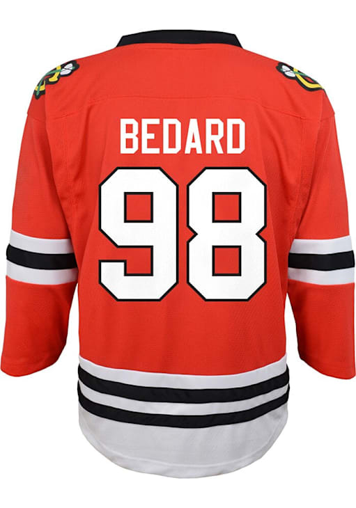 Connor Bedard Chicago Blackhawks Boys Red Home Replica Jersey