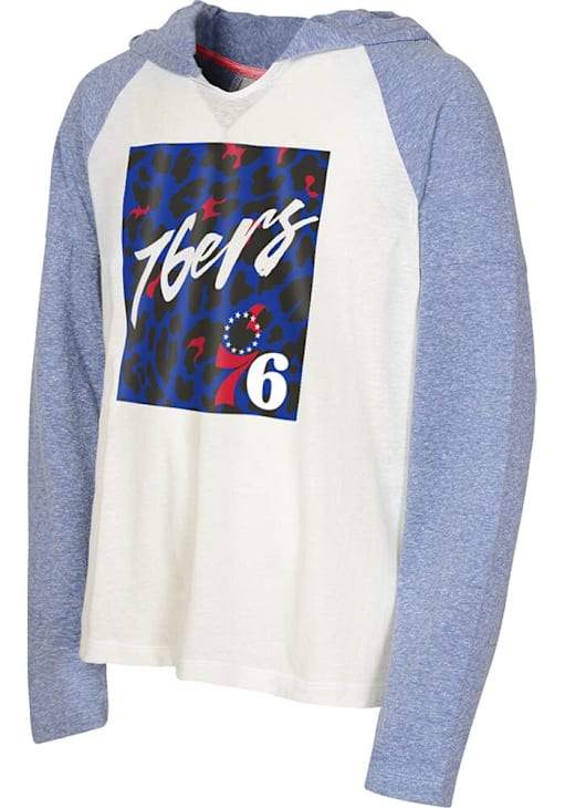 Philadelphia 76ers Girls CREAM Tee Up Lightweight Hoodie 133425294