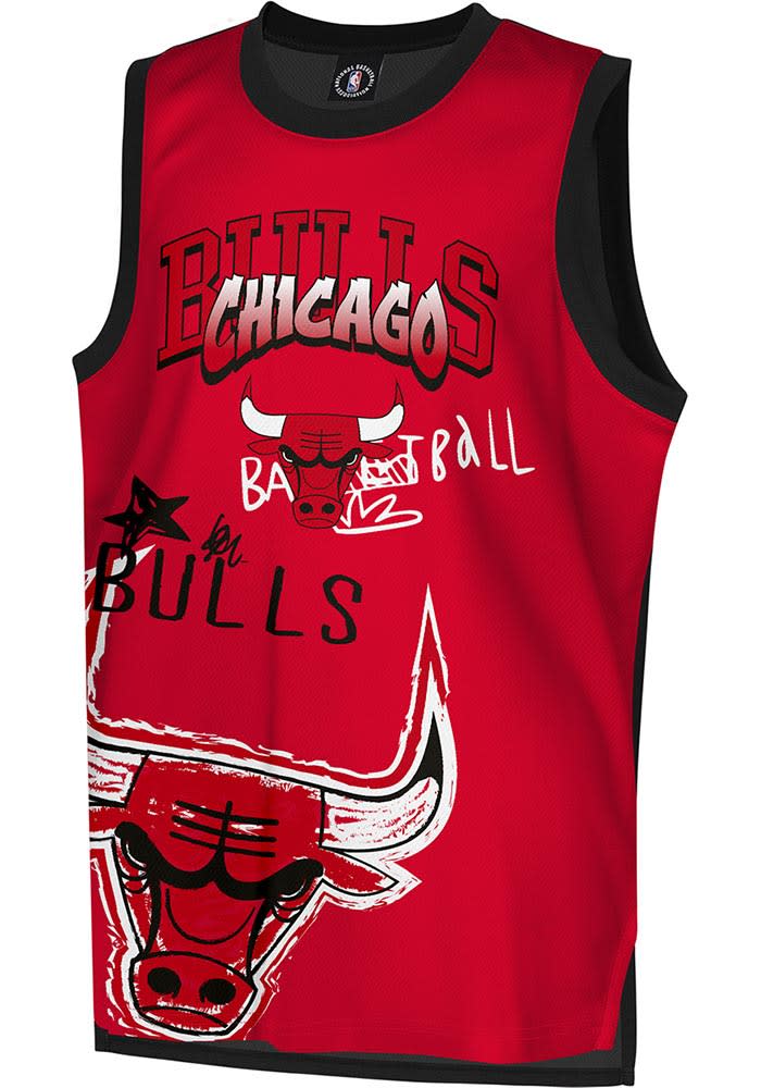 JORDAN BRAND CHICAGO BULLS シカゴブルズ タンクトップ Chicago Bulls Youth Red Paste Up Tank Top - 133425664