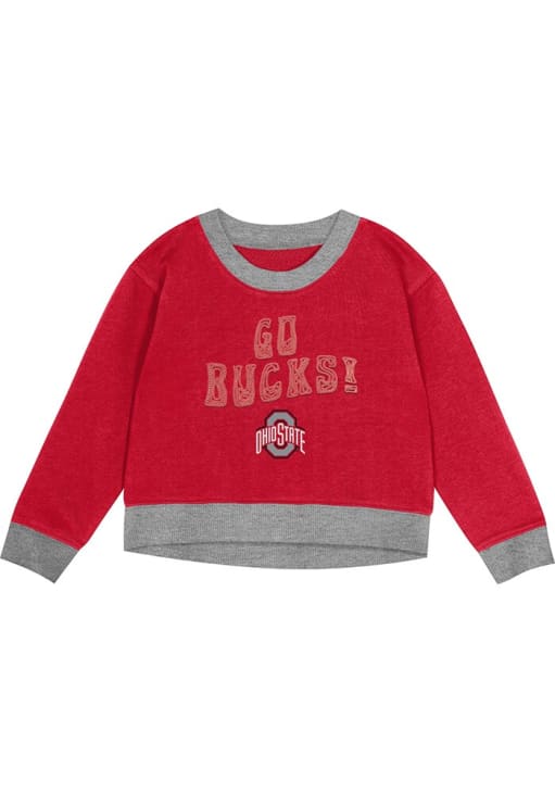 Ohio State Buckeyes Infant Girls Red Stay Playing Set Top and Bottom