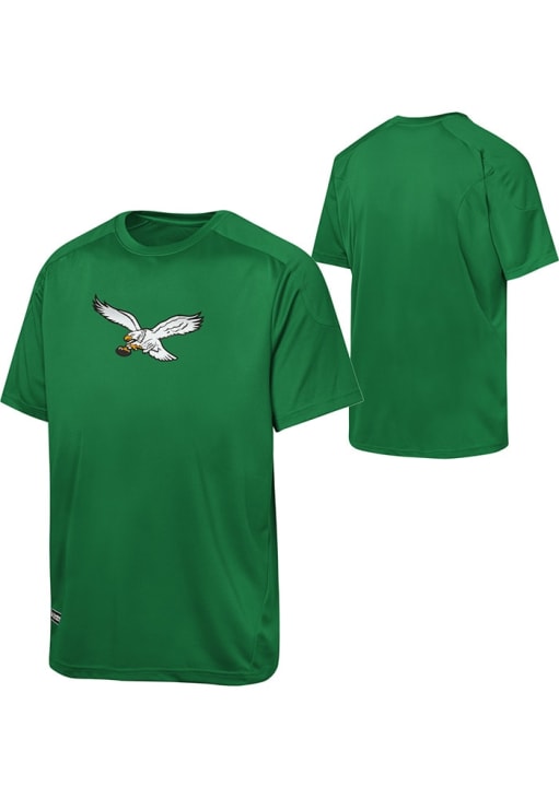 Philadelphia Eagles Kelly Green Retro Spike Short Sleeve T Shirt