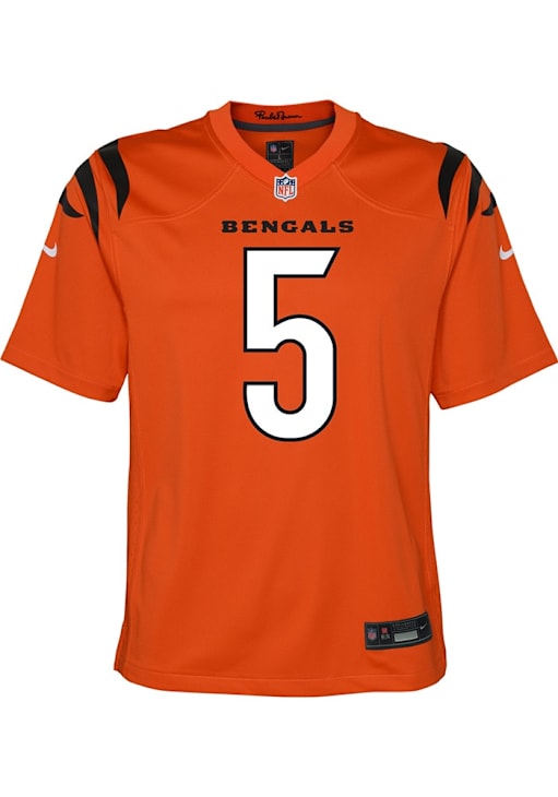 Cincinnati Bengals Tee Higgins Youth Alt Replica ORANGE Nike