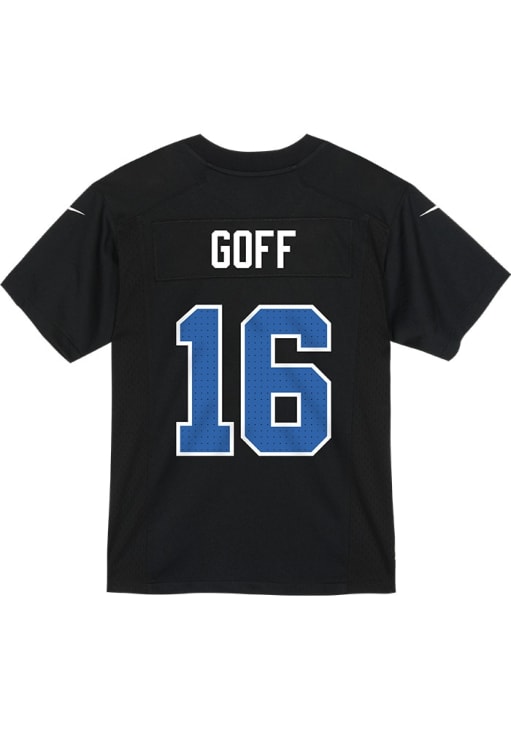 Jared Goff Detroit Lions Boys Black Nike Game Football Jersey