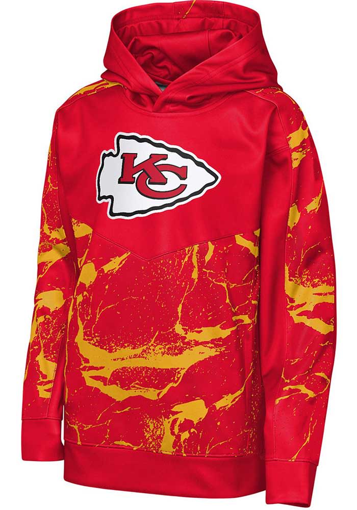 Kansas City Chiefs Youth Red Offensive Line Classic Long Sleeve