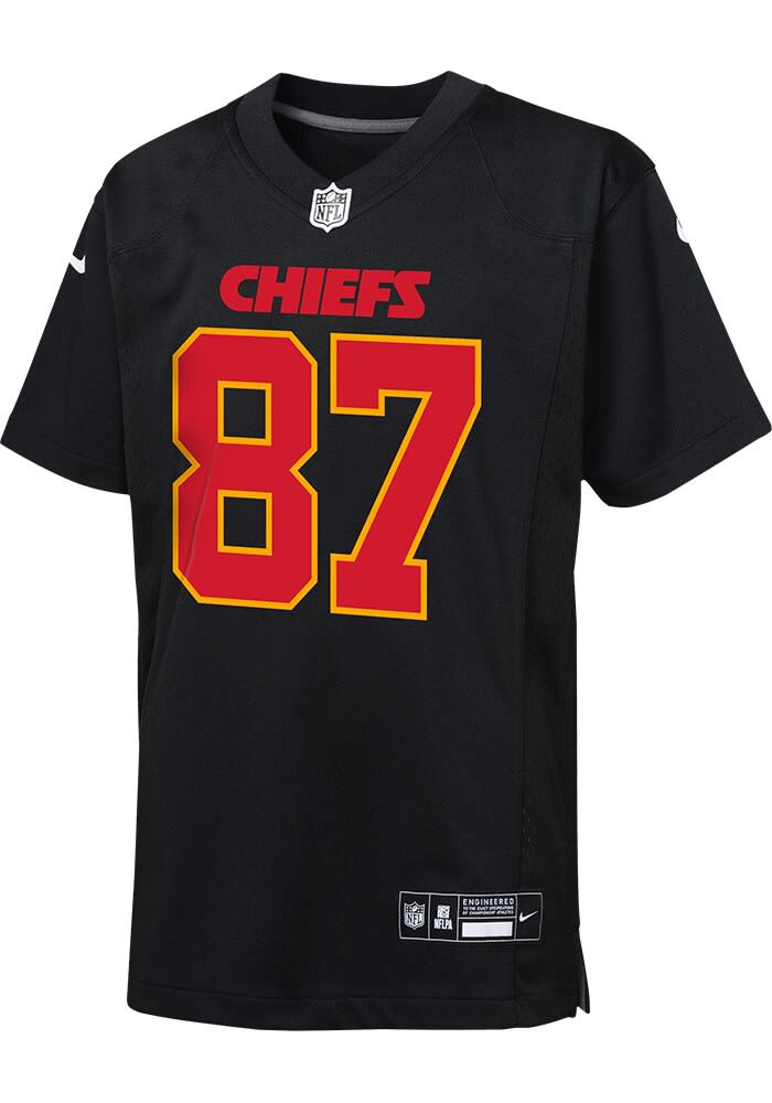 Kansas City Chiefs Travis Kelce Youth Game BLACK Nike Football