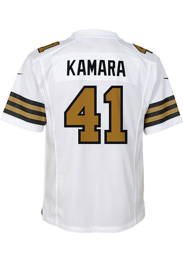 New Orleans Saints Alvin Kamara Youth Alt 2 Replica White Nike