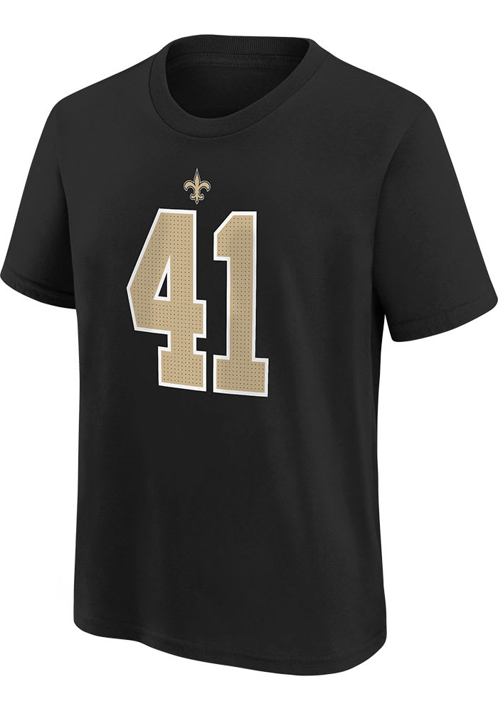 Alvin Kamara New Orleans Saints Youth BLACK Nike NN Short Sleeve