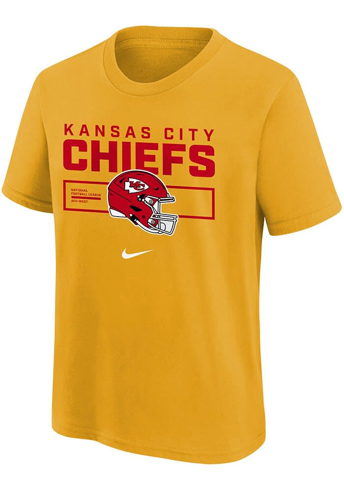 Nike Kansas City Chiefs Youth GOLD Helmet Essential Short