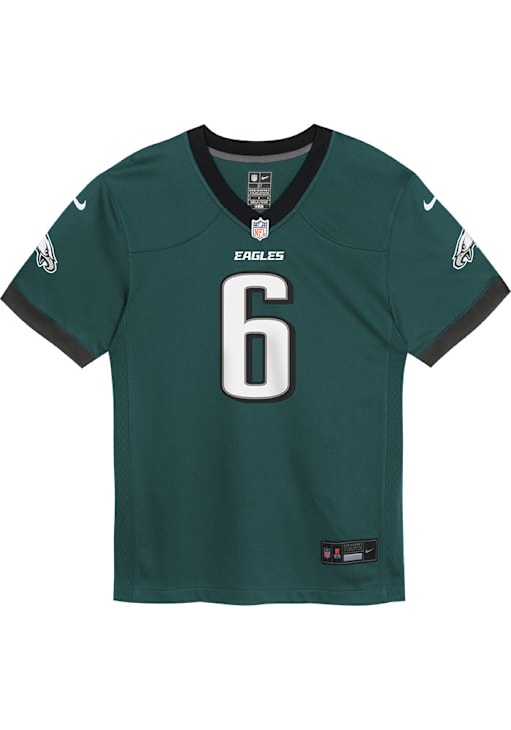 Devonta Smith Philadelphia Eagles Boys Teal Nike Home Replica Football Jersey