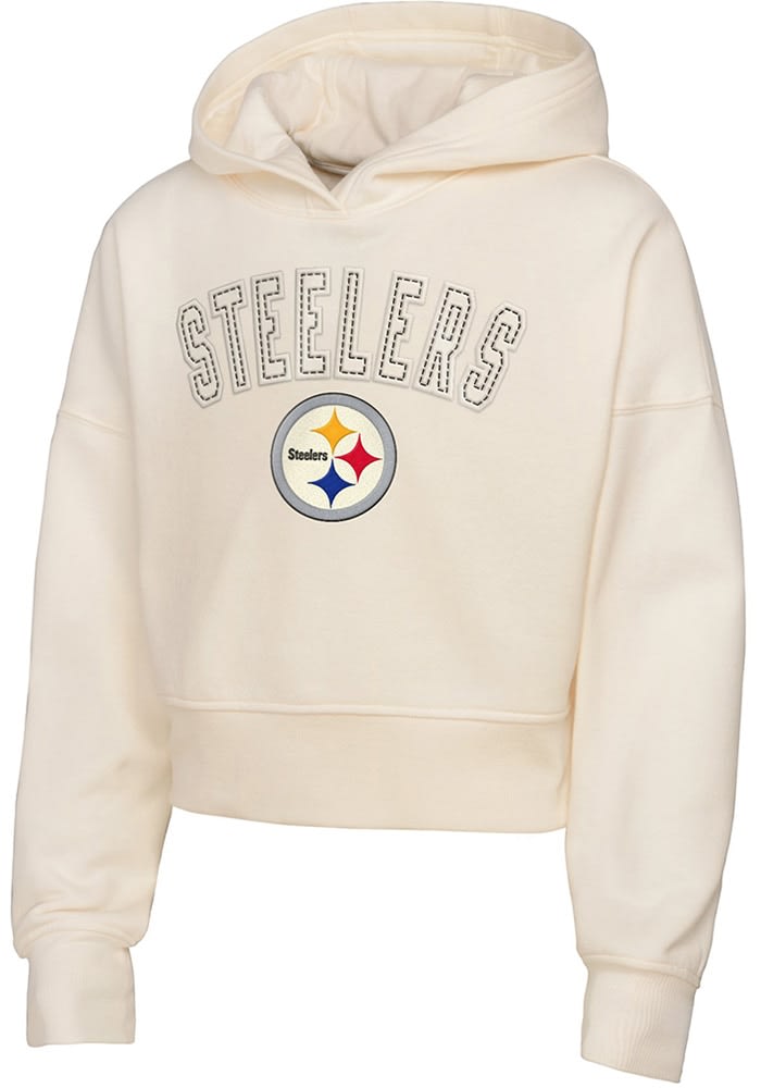 Pittsburgh Steelers Girls CREAM Blitz Hoodie - 133427947