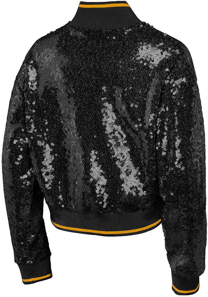 Pittsburgh Steelers Girls BLACK Glam Squad Zip Jacket