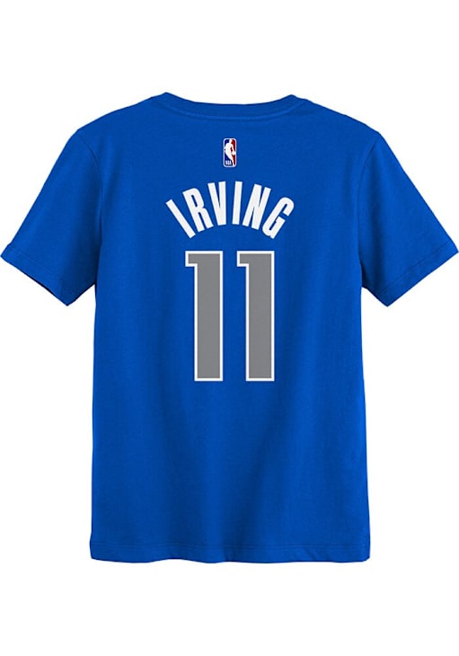 Kyrie Irving Dallas Mavericks Boys BLUE Flat NN Short Sleeve T