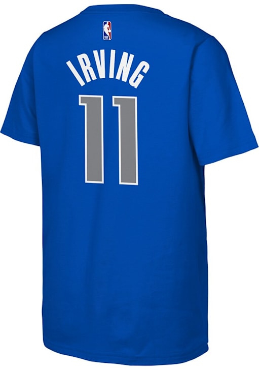 Kyrie Irving Dallas Mavericks Youth BLUE Flat NN Short Sleeve