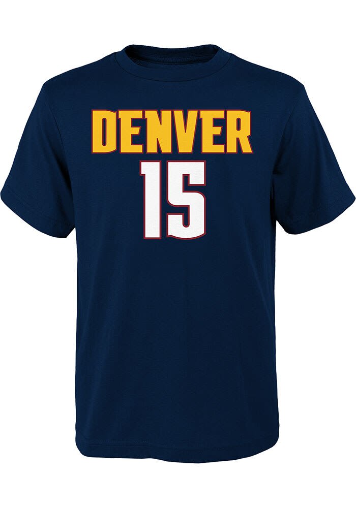 Nikola Jokic Denver Nuggets Youth NAVY Flat NN Short Sleeve Player