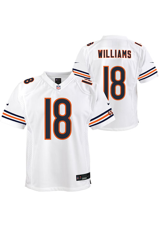 Chicago Bears Caleb Williams Youth Away Game White Nike Football