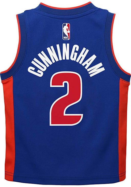 Cade Cunningham  Outer Stuff Detroit Pistons Boys Blue Replica Basketball Jersey