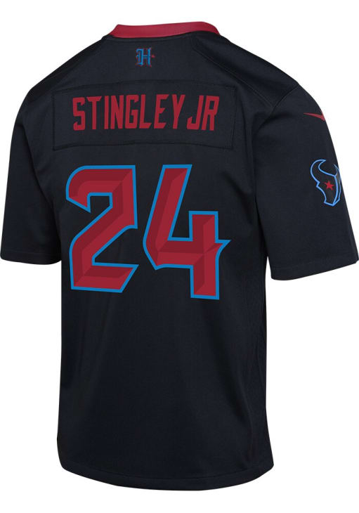 Derek Stingley Jr Houston Texans Youth Navy Blue Nike Alt 2 Replica Football Jersey