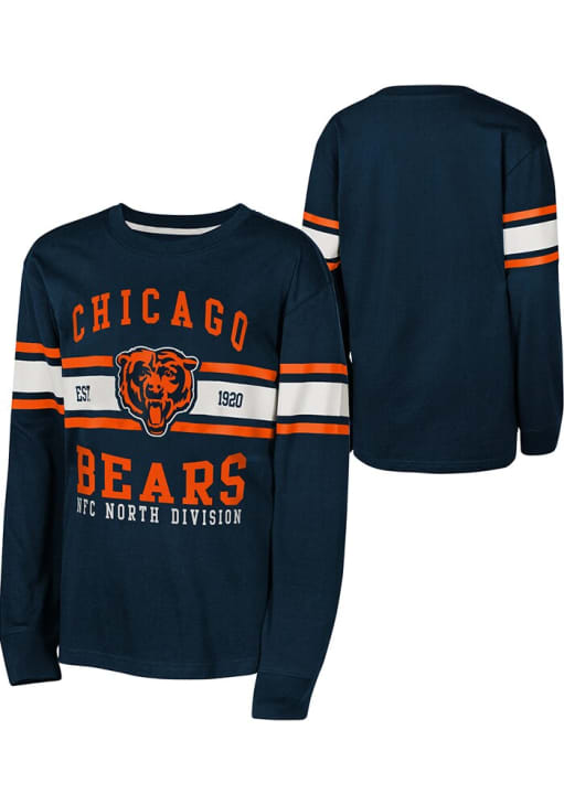 Chicago Bears Youth Navy Blue All of the Lights Long Sleeve T-Shirt