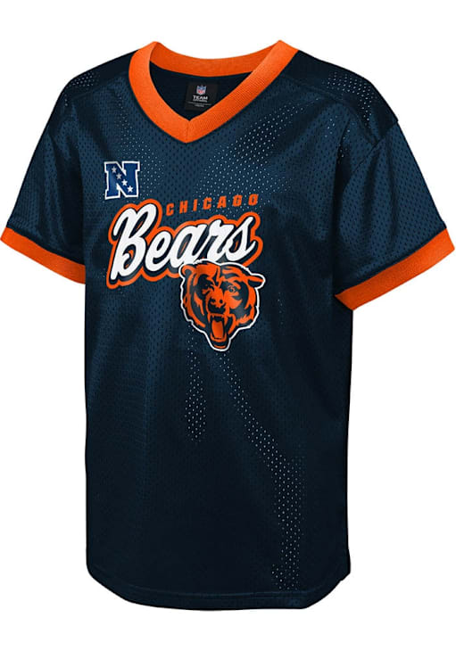 Chicago Bears Youth Navy Blue Fashion Jersey Short Sleeve Fashion T-Shirt