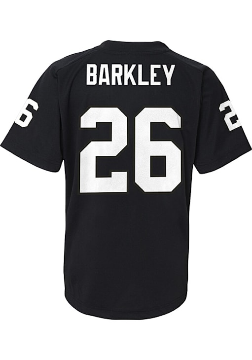 Saquon Barkley Philadelphia Eagles Youth Black V-Neck Retro NN Player Tee