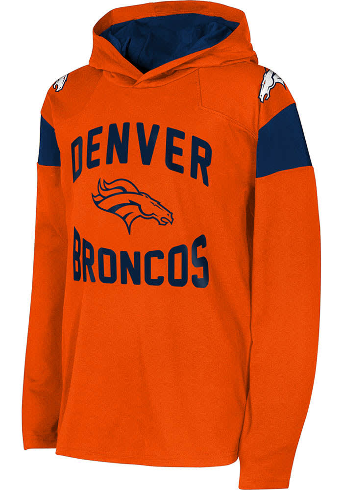 NFL TEAM APPAREL online DENVER BRONCOS Navy Orange Holiday Sweater Size Medium