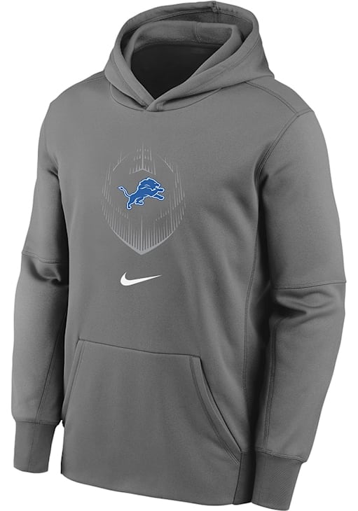 Detroit Lions Nike Youth HEATHERGREY Nike Legend Icon Long Sleeve