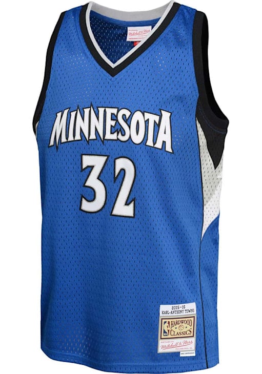 Minnesota Timberwolves Karl-Anthony Towns Youth NAVY Swingman Road