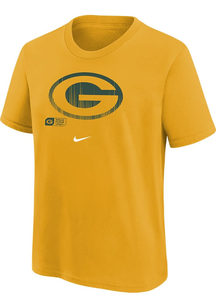 green and gold nike shirt