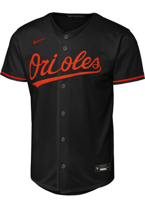 Gunnar Henderson  Nike Baltimore Orioles Youth Black Alt. 1 Replica Jersey