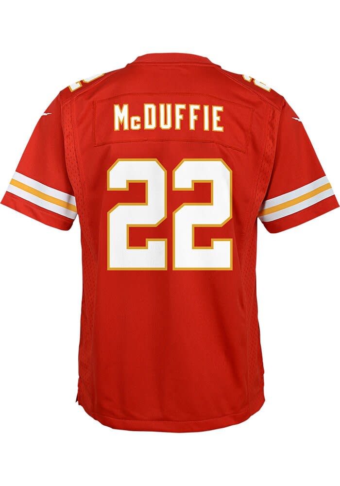 Kansas City Chiefs Trent Mcduffie Youth Home Game Design Red Nike