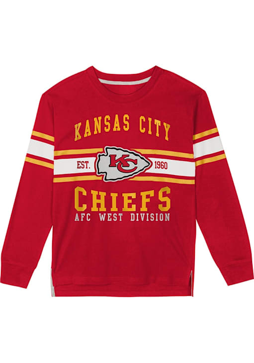Kansas City Chiefs Boys Red All of the Lights Long Sleeve T-Shirt