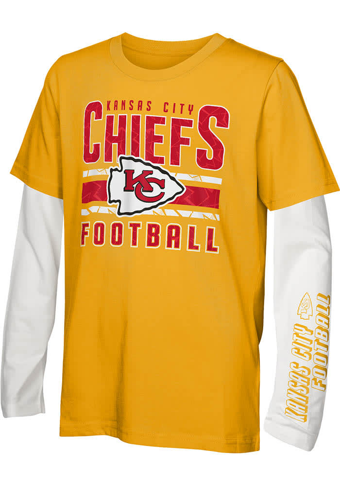 カンザスシティチーフス KANSASCITY CHIEFS ロンTee Men's Starter Black Kansas City Chiefs Long Sleeve T-Shirt