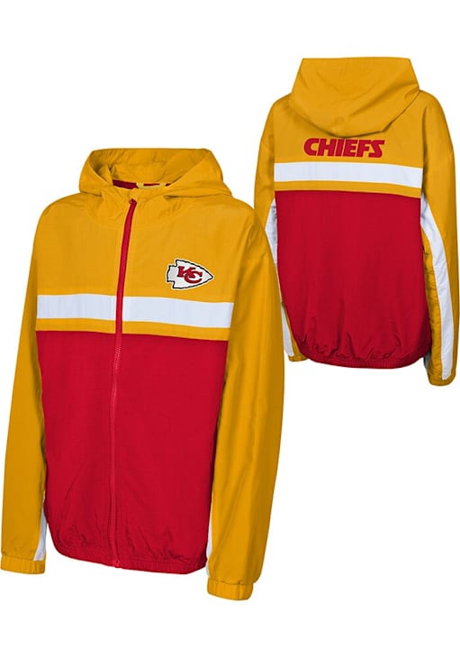 Kansas City Chiefs Youth Red Headliner Light Weight Jacket