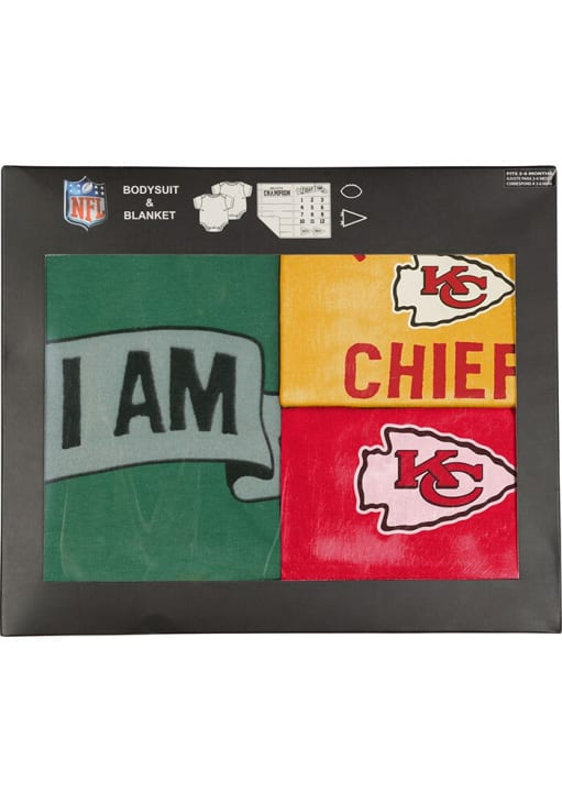 Kansas City Chiefs Baby Red #1 Draft Milestone Blanket One Piece