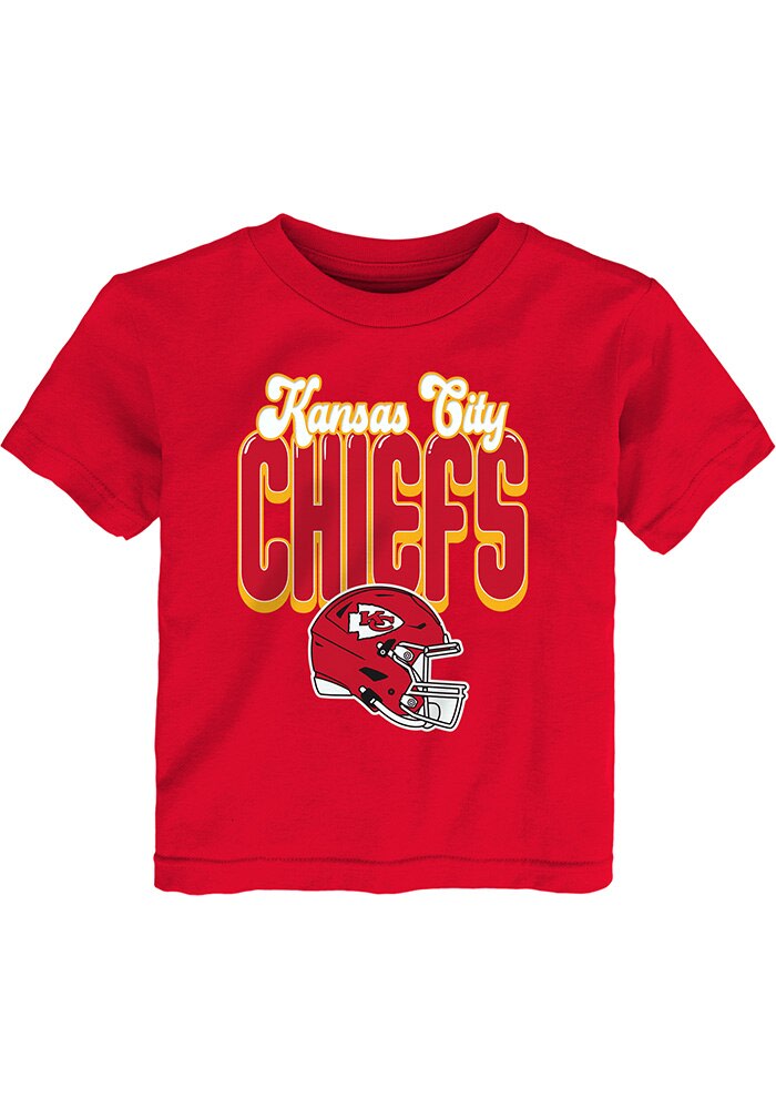 Kansas City Chiefs Toddler Red Tall Boy Short Sleeve Tee