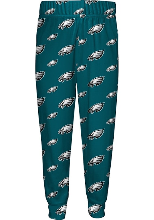 Philadelphia Eagles Boys All Over Printed PJ Set - Teal